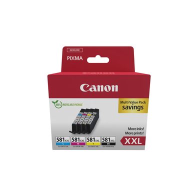 CANON Multipack Tinte XXL BKCMY CLI-581XXL Pixma TR7550 4x11.7ml