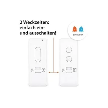ADE Funkwecker mit Nachtlichtsensor