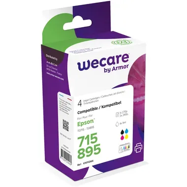WECARE Multipack rebuilt CMYBK T071540WE z.Epson Stylus DX4000 4x9ml