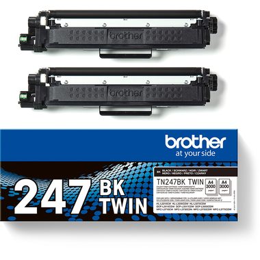 BROTHER Toner HY Twin Pack schwarz TN-247BKTWIN HL-L3210CW 2x3000 Seiten