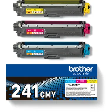 BROTHER Toner Multipack CMY TN-241CMY HL-3140/3170 1400 Seiten