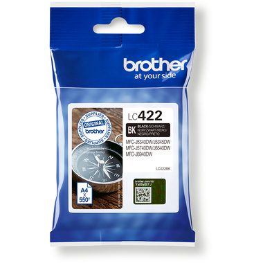 BROTHER Tintenpatrone schwarz LC-422BK MFC-J5340 550 Seiten