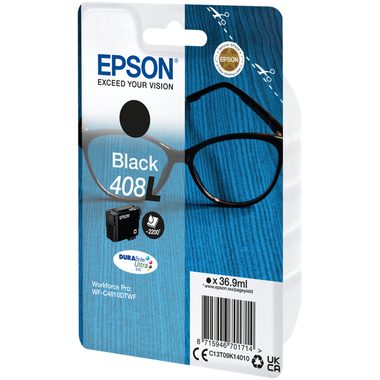 EPSON Tintenpatrone 408XL schwarz T09K14010 WF-C4810DTWF 2200 Seiten