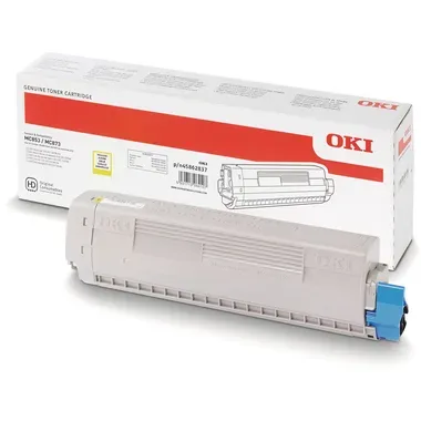 OKI Toner yellow 45862837 MC853/873 7300 Seiten