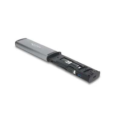 Delock Card Reader Extern USB-C 5 Gbps für SD und Micro SD