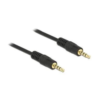 DeLock - Audio-kabel 3,5 Mm Klinke - 3,5 Mm Klinke 0.5 M, Schwarz, One Size