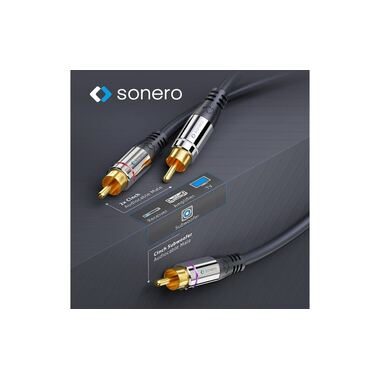 sonero Subwoofer Stereo / Mono Y-Kabel Cinch - Cinch 2 m