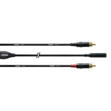 Cordial Audio-Kabel CFY 0.3 YCC 3.5 mm Klinke - Cinch 0.3 m