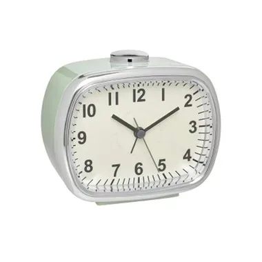 TFA Dostmann Analoger Wecker Retro, Mint