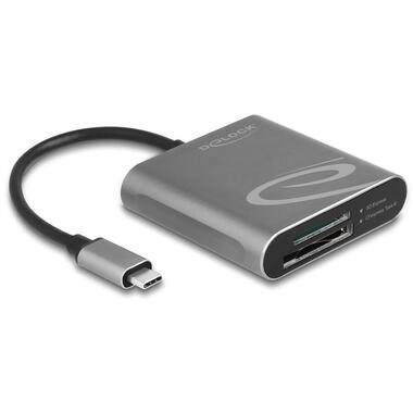 DeLock - Usb Type-c Card Reader F�r Sd Express Und Cfexpress Speicherkarten, Grau