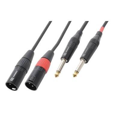 PD Connex CX64-6 XLR 3 Pole, male - Klinke 6.3 mm, male 6 m