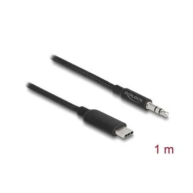 Delock Audio-Kabel USB-C - 3.5 mm Klinke 1 m