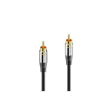 sonero - Audio-Kabel Cinch - Cinch 5 m, Schwarz, One Size