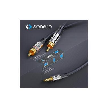 sonero Audio-Kabel 3.5 mm Klinke - Cinch 15 m
