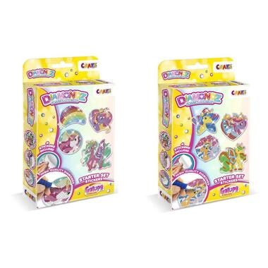 Craze - Diamondz Starter Set Stickers Galupy Unicorn, Zufallsauswahl, Multicolor