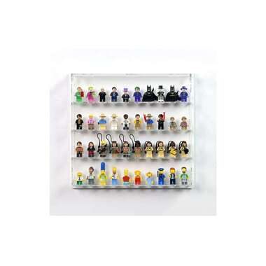 iDisplayit Baukasten Acryl-Wand-Display für 40 LEGO-Minifiguren