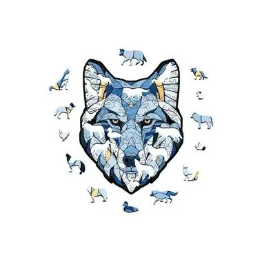 Eco Wood Art - Holz-Puzzle Wolf 260 Teile