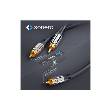 sonero Subwoofer Stereo / Mono Y-Kabel Cinch - Cinch 1.5 m