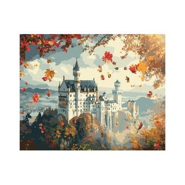Colorelle Malen nach Zahlen Märchenschloss im Herbst