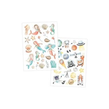 Papierdrachen Tattoo Set Bunter Mix