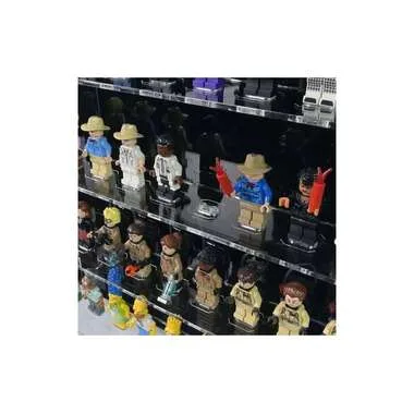iDisplayit Baukasten Acryl-Wand-Display für 40 LEGO-Minifiguren