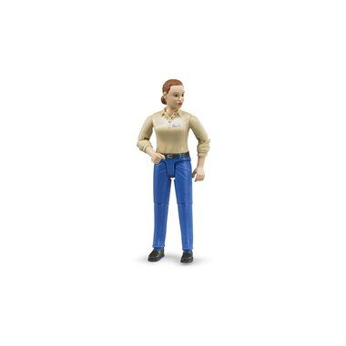 Bruder Spielwaren Figur Frau mit blauer Hose