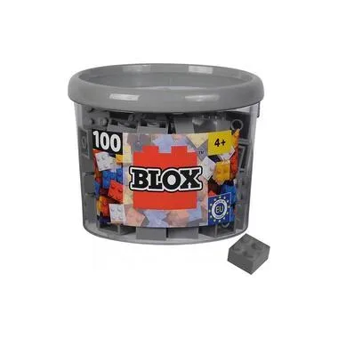 BLOX Bausteine 100 graue 4er Steine