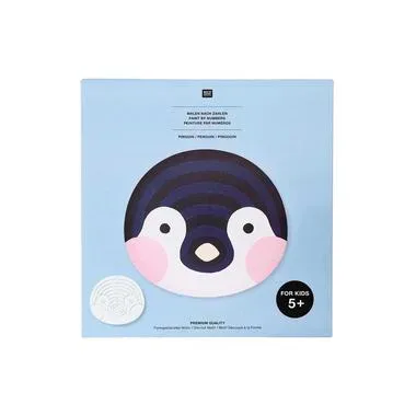 Rico Design Malen nach Zahlen 12-teilig, Pinguin