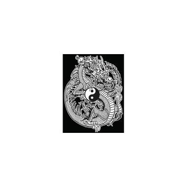 Tataruga Malset Samtbild A4, YinYang-Drache