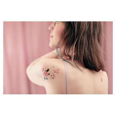 Partydeco Tattoo Set Blumen