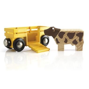 Brio ® WORLD Tierwagen mit Kuh 33406