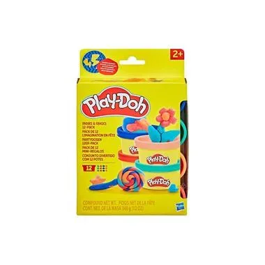 Play-Doh Partydosen 12er Pack 12 Minidosen à 28 g, 4 Farben,