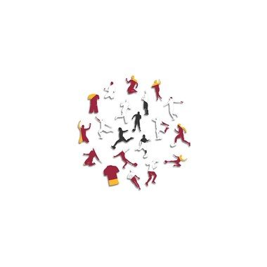 nicht definiert Puzzle »Iconic AS Roma ? Lupetto Logo«, Holzart: Birke (Herkunftsland: China)