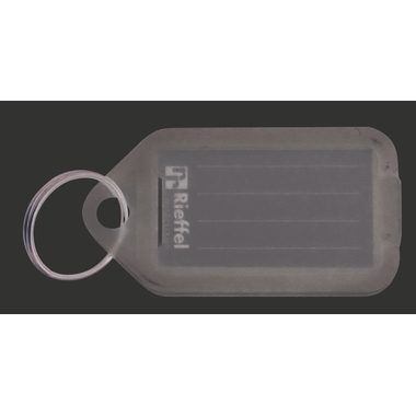 RIEFFEL Schl&uuml;sseletiketten 38x22mm KT1000TRA transparent 100 St&uuml;ck