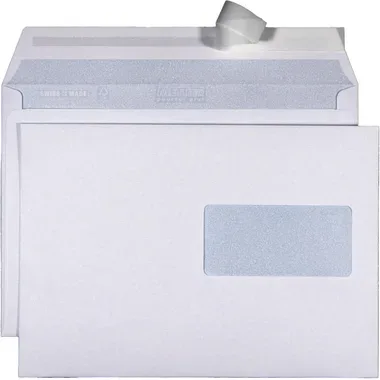 METTLER Couvert Fenster rechts C5 8064 100g,ultraweiss,Kleber 500 St.