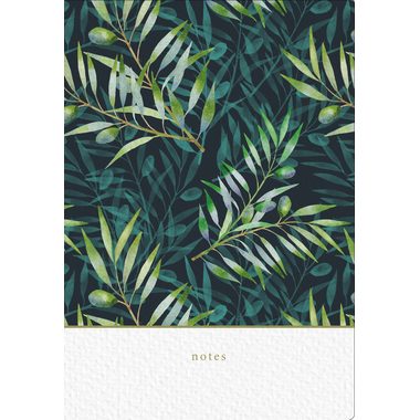 NATUR VERLAG Notizbuch Crushpaper A5 11011N Olive Muster, dotted