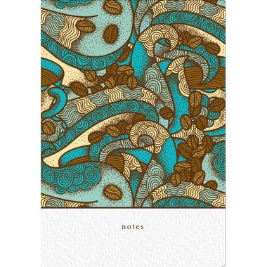 NATUR VERLAG Notizbuch Crushpaper A5 11014N Kaffee Muster, dotted