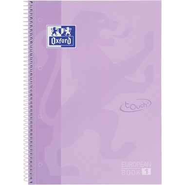 OXFORD Spiralbuch A4+ 400138325 liniert pastelllila 80 Blatt
