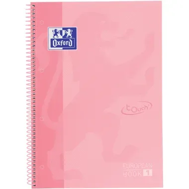 OXFORD Spiralbuch A4+ 400138324 liniert pastellrosa 80 Blatt