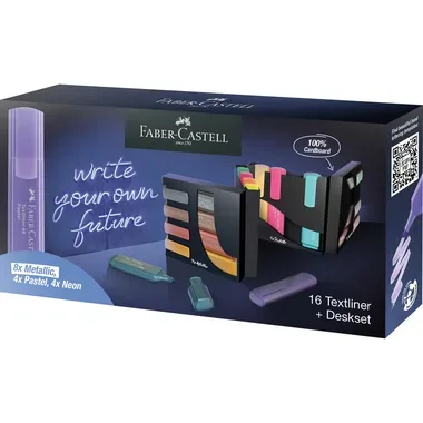 FABER-CASTELL Textmarker TL 46 254603 Deskset 16 St&uuml;ck