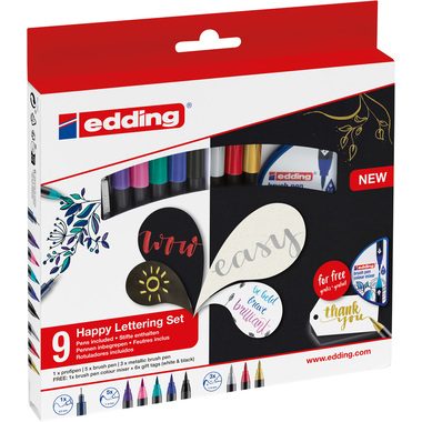 EDDING Happy Lettering Set 004726 11-teilig