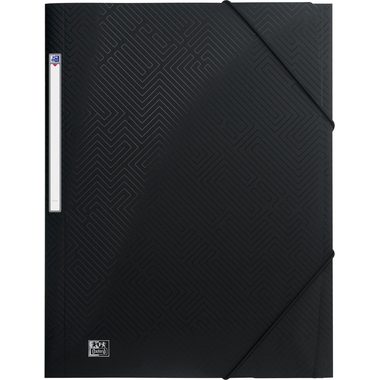 OXFORD Gummibandmappe Urban 24x32cm 400104347 schwarz, 150 Blatt