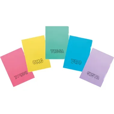 KOLMA Sichtmappe Fashion Slang 59.901.19 A4 assortiert 10 St&uuml;ck