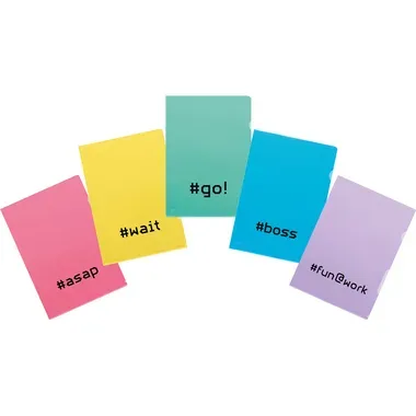 KOLMA Sichtmappe Fashion Hashtag 59.905.19 A4 assortiert 10 St&uuml;ck