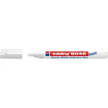 EDDING Permanent Marker 8046 4-8046049 Ready White Industry Pen