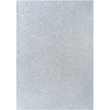 I AM CREATIVE Glitterpapier A4 4070.606 silber, 100g