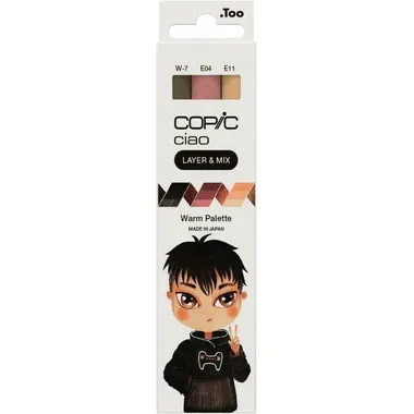 COPIC Marker Ciao 220750311 Warm Palette 3 St&uuml;ck