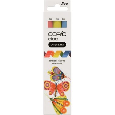 COPIC Marker Ciao 220750303 Brilliant Palette 3 St&uuml;ck