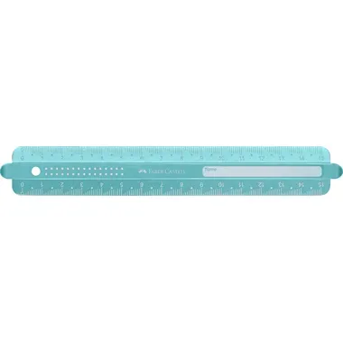 FABER-CASTELL Lineal 15cm 172015 Sparkle, bruchsicher