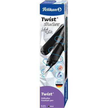 PELIKAN F&uuml;llhalter Twist Strucure M 824613 schwarz